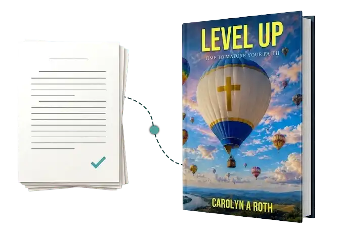 A manuscript becoming a finished book